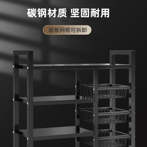 微波爐置物架鍋具瀝水廚房整理可移動可調節多用途收納架