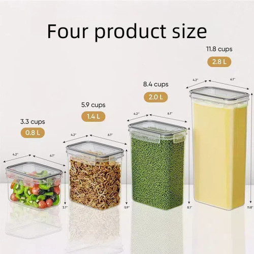 廚房密封罐五穀襍糧塑膠大號儲物罐透明罐子食品儲存罐收納保鮮盒