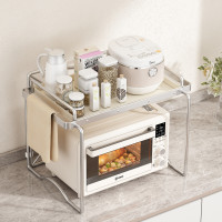 微波爐架子置物架台面韓式ins風廚房烤箱架家用小家電調料收納架