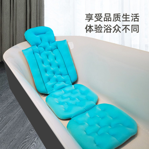 成人浴缸洗澡墊浴桶靠墊通用沐浴墊吸盤款洗浴墊大人按壓浴墊浴枕