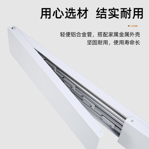 陽台隱形伸縮晾衣架衛生間浴巾架浴室毛巾架陽台折曡壁掛晾曬架