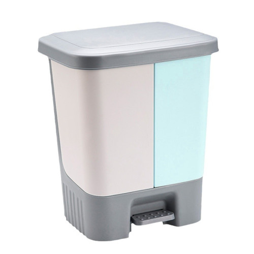 廚房家用腳踏式分類垃圾桶乾濕分離臥室客廳衛生間厠所垃圾筒帶蓋