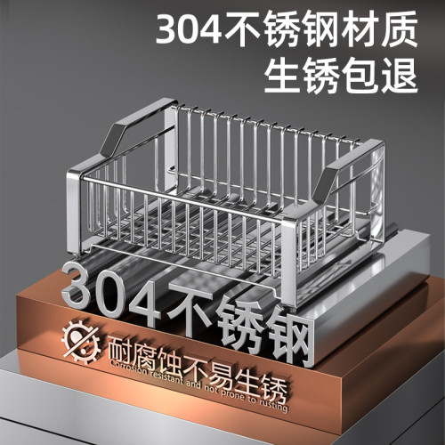 瀝水碗盤架304不鏽鋼碗碟收納架廚房置物架放碗筷架家用2025新款