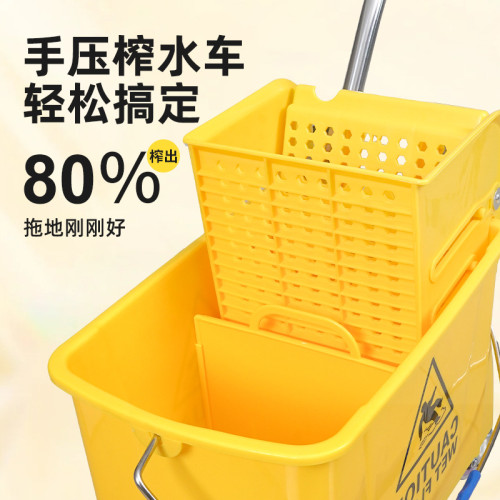 榨水車拖把桶擠水桶免手洗拖地桶酒店洗拖把拖布壓水清潔柞水車