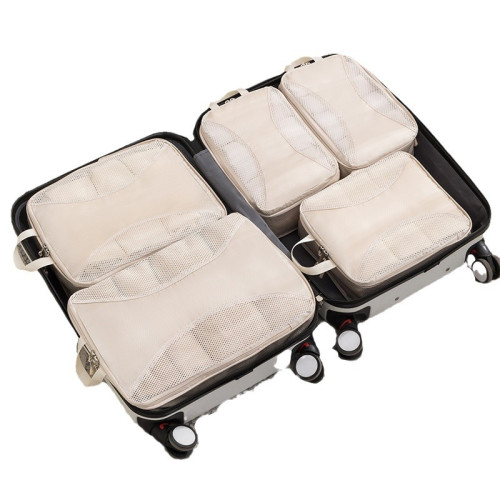 旅行壓縮收納袋衣物行李箱收納包可攜式旅遊分裝袋出差洗漱用品套裝 旅行壓縮收納袋衣物行李箱收納包可攜式旅遊分裝袋出差洗漱用品套裝