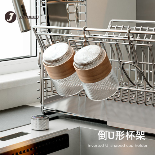 304不鏽鋼碗碟架刀具收納架家用台面水槽瀝水架廚房多功能置物架 304不鏽鋼碗碟架刀具收納架家用台面水槽瀝水架廚房多功能置物架