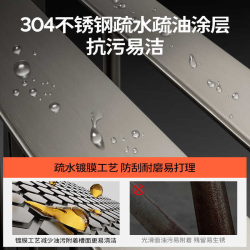 304不鏽鋼台面碗架廚房置物架放碗家用碗盤子碗筷碗碟收納瀝水架
