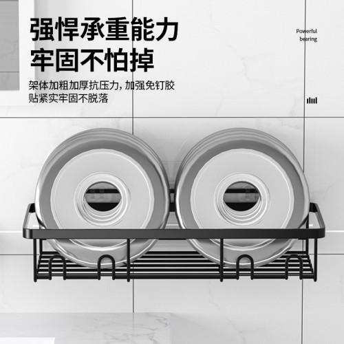 碳鋼肥皂網衛生間牙刷架浴室肥皂架免打孔方形置物架