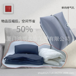 專利真空壓縮袋後後背包氣密袋裝衣服被子行李包拉桿箱真空雙肩後後背包