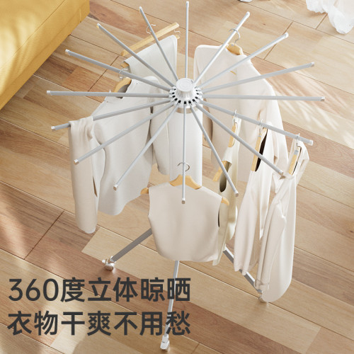 新款章魚折曡晾衣架陽台家用落地式多功能移動曬衣服架曬被子神器