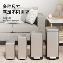 夾縫垃圾桶不鏽鋼臥室家用厠所宿舍廚房帶蓋防臭紙簍