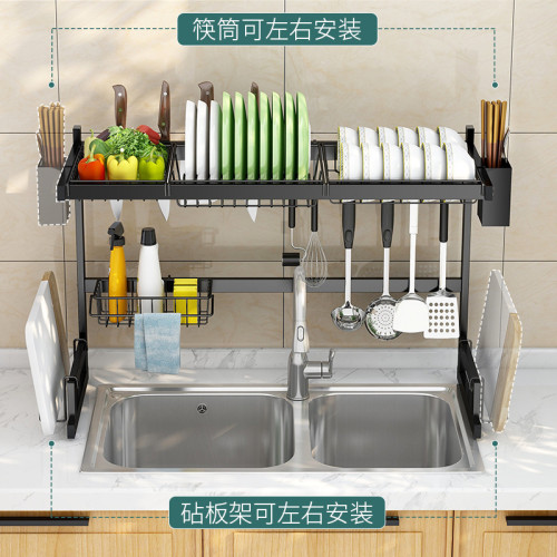 廚房水槽瀝水架水池上置物架放碗架洗碗池洗碗槽晾碗碟架碗筷碗盤