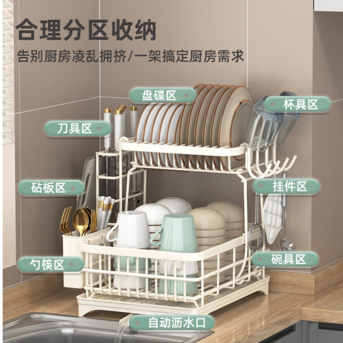 大號廚房掛架2025碗架廚房置物架台面瀝水架多層收納架瀝水碗架