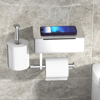 衛生間紙巾架浴室抽紙置物架免打孔厠所卷紙衛生紙架壁掛式