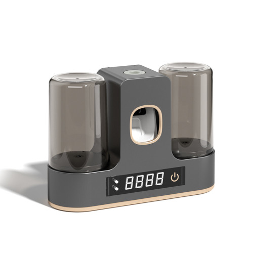 智能牙刷消毒器紫外線殺菌免打孔刷牙杯置物架烘乾