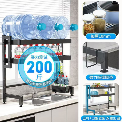 廚房水槽置物架台面碗盤收納架洗碗架水池放碗筷碗碟瀝水架加厚穩
