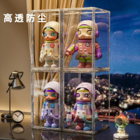 手辦展示盒家用透明泡泡瑪特潮玩展示架防塵收納盒手辦展示盒