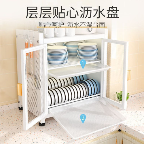 碗碟收納架家用瀝水碗櫃廚房多功能置物架碗架放碗筷盤餐具收納盒