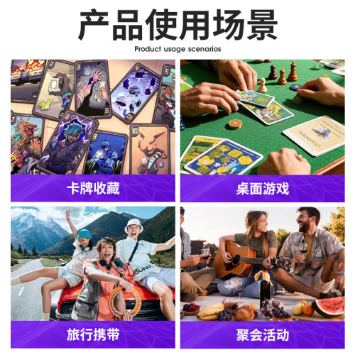 五排卡盒大容量pu皮多開窗口遊戯王寶可夢遊戯卡牌收納盒