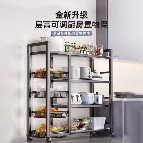 廚房置物架落地多層蔬菜家用多功能鍋架微波爐儲物架廚櫃收納架子