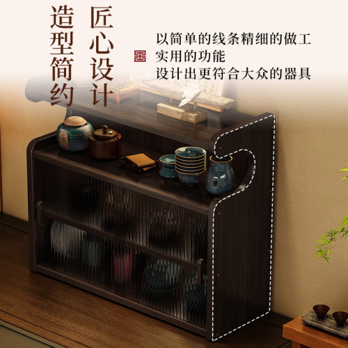 桌面置物架餐桌上吧台收納廚房台面多層博古架茶杯茶具防塵水杯架