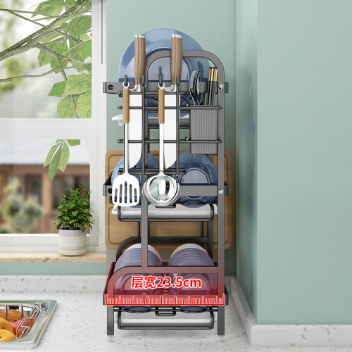 廚房置物架碗碟碗盤收納架瀝水架家用多功能放碗架碗筷收納盒碗櫃 廚房置物架碗碟碗盤收納架瀝水架家用多功能放碗架碗筷收納盒碗櫃