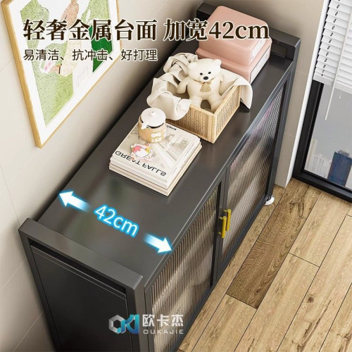 家用收納櫃儲物櫃陽台廚房靠牆一體客廳襍物櫃大容量多層置物架子