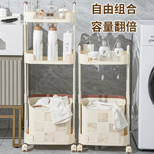 家用多功能髒衣籃可移動大號髒衣簍收納架浴室分類多層整理置物架