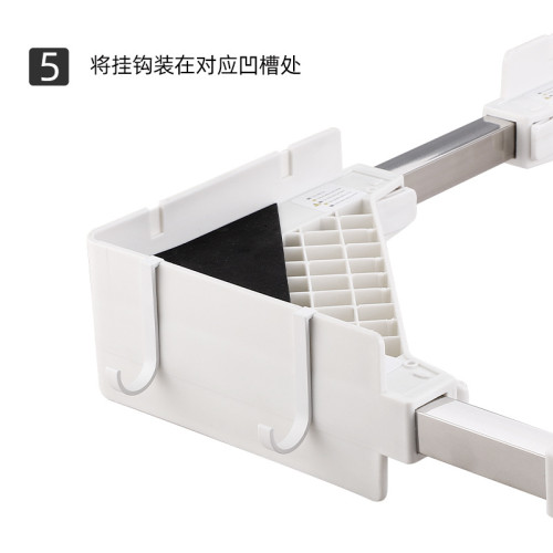 通用洗衣機烘乾機組合架加高可伸縮配收緊器掛鉤置物架家用