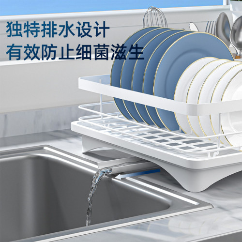 新款金屬碗架盤架收納瀝水架台面多功能廚房水槽碗碟收納架