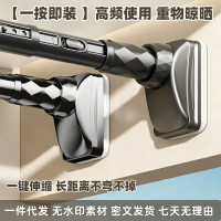 晾衣桿陽台飄窗伸縮桿可調節掛衣架浴室衣櫃撐桿密文出貨