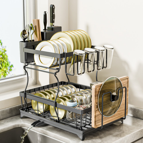 碗架瀝水架碗架盤架收納廚房置物架多功能碗碟架家用放碗筷櫃碗盤 碗架瀝水架碗架盤架收納廚房置物架多功能碗碟架家用放碗筷櫃碗盤