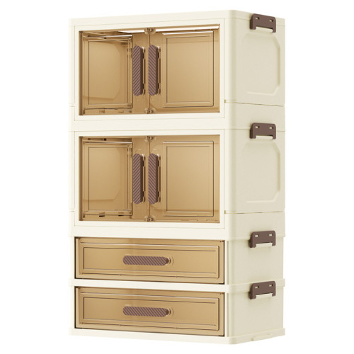 ins風化妝品收納盒高級感桌面置物架多層抽屜小櫃子雙開門收納架 ins風化妝品收納盒高級感桌面置物架多層抽屜小櫃子雙開門收納架