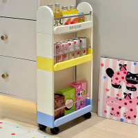 【免運】夾縫置物架廚房客廳落地多層小推車零食飲料收納櫃可移動兒童書架