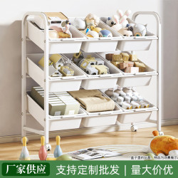 家用簡約收納架多層落地可移動收納架客廳書房雜物整理架