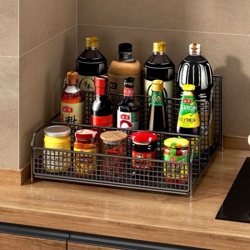 調料置物架廚房收納架家用杯架台面多功能調味品分格儲物架子桌面 調料置物架廚房收納架家用杯架台面多功能調味品分格儲物架子桌面