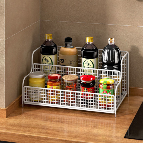 調料置物架廚房收納架家用杯架台面多功能調味品分格儲物架子桌面 調料置物架廚房收納架家用杯架台面多功能調味品分格儲物架子桌面