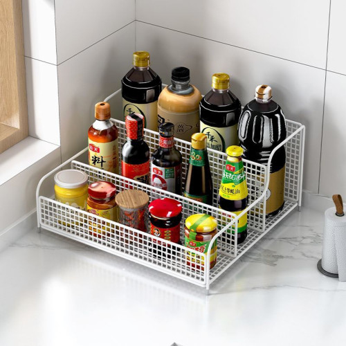 調料置物架廚房收納架家用杯架台面多功能調味品分格儲物架子桌面 調料置物架廚房收納架家用杯架台面多功能調味品分格儲物架子桌面