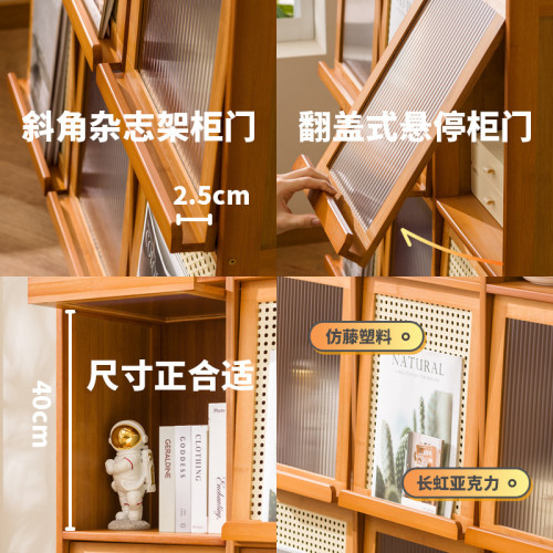 中古襍志架落地放報紙報刊收納置物架兒童滙本架靠牆宣傳冊展示架