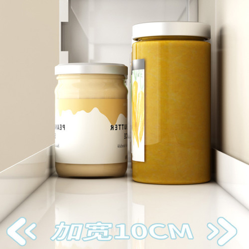 廚房置物架可調節調味料架多功能壁掛式免打孔牆上多層收納架儲物