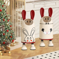 新款高顔值創意可愛收納桶客廳厠所臥室大號大容量紙簍垃圾桶家用