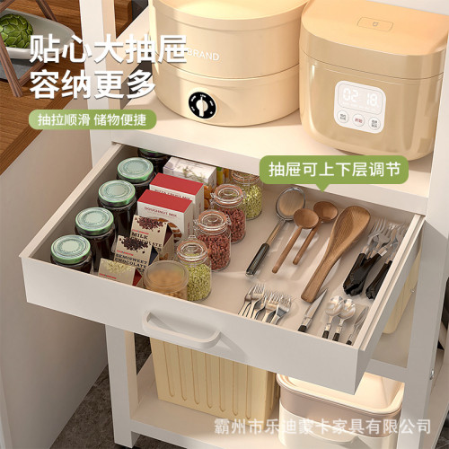 廚房置物架鍋具收納架多層台面水槽架子落地收納抽屜式防塵置物架