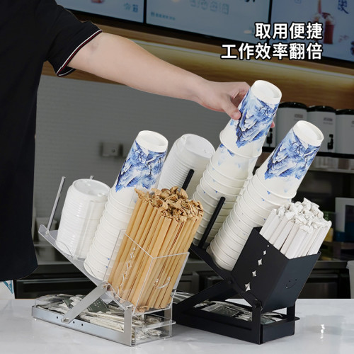 新品亞克力拼裝款分杯架傾斜式紙杯收納架一次性取杯器桌面置物架 新品亞克力拼裝款分杯架傾斜式紙杯收納架一次性取杯器桌面置物架