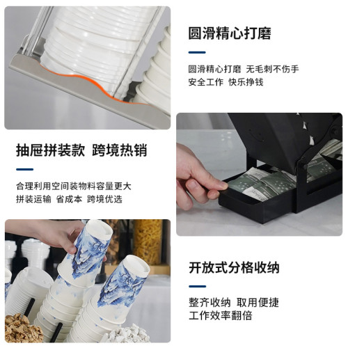 新品亞克力拼裝款分杯架傾斜式紙杯收納架一次性取杯器桌面置物架 新品亞克力拼裝款分杯架傾斜式紙杯收納架一次性取杯器桌面置物架