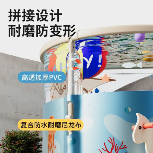 嬰兒遊泳桶新生兒童泡澡桶家用可折曡遊泳寶寶成人大號洗澡沐浴桶