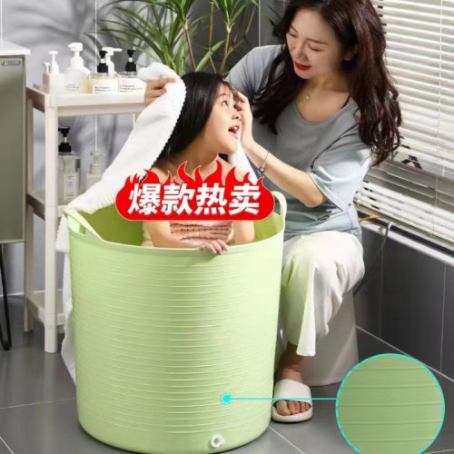 洗澡桶兒童大童泡澡桶小孩嬰兒遊泳桶家居寶寶洗澡盆可坐加高浴桶
