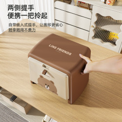 正版布朗熊家用組合收納凳多用途櫃子梯玄關換鞋儲物箱曡加省空間