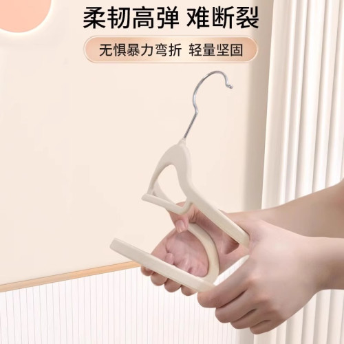 2025新款植絨衣架家用掛衣100個整理師專用肩角無痕防滑衣掛衣撐