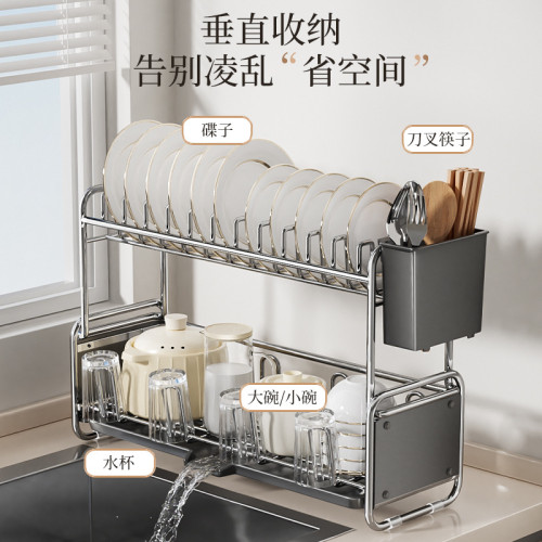 日式碗碟瀝水架廚房水槽邊台面碗筷瀝水籃置物架碗架碗盤收納架