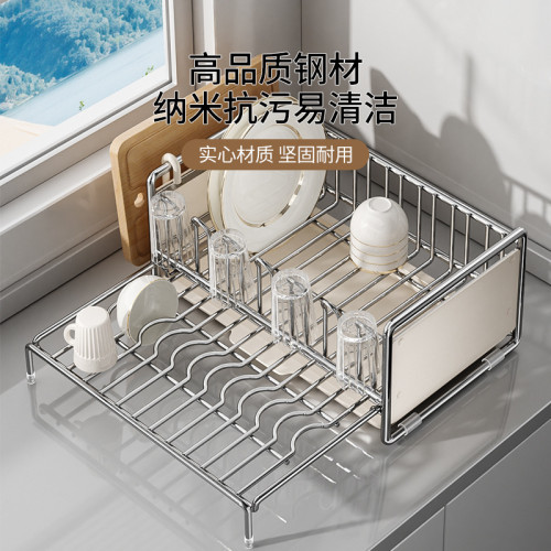 日系韓式水槽邊瀝水架碗筷碗盤廚房碗碟架水池洗碗池餐具晾碗架